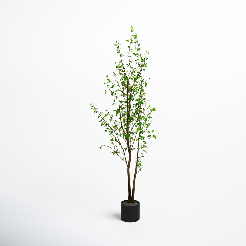 Arbre à bébé artificiel en pot, H 84 po x l 36 po x P 36 po