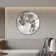 60cm Integrated Flush Mount Dimmable moon wall light,LED wall light with remote control