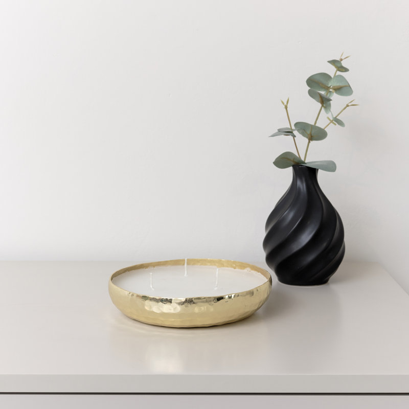 Unscented Jar Candle with Metal Holder