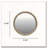 Round Decorative Wall Mirror, 31.5" Distressed Wood Beaded Frame Mirror For Entryway, Living Room, Bathroom, Farmhouse Style Accent Mirror-669141381