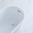 55.125'' x 28'' Freestanding Soaking Acrylic Bathtub