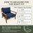 Eddie Bauer Sunbrella® Fabric 1-Piece Outdoor Louge Chair Cushion, 24"W x 24"L, Canvas Regatta -18066148-92686486