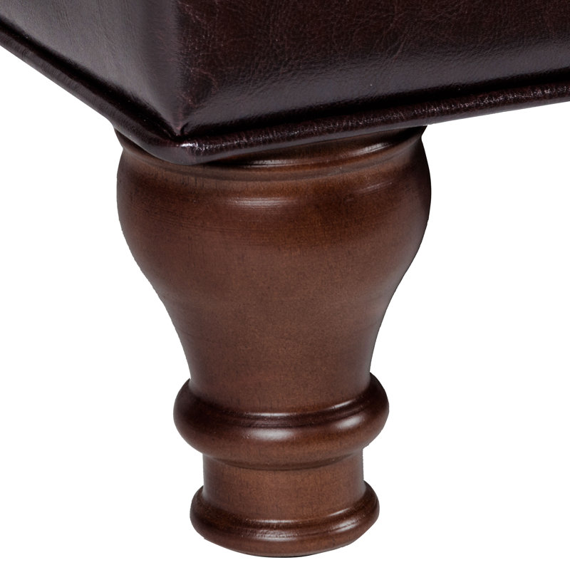 Blancha Faux Leather Ottoman