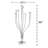 Radiant Tree Stainless Steel Tabletop Candelabra-106325349-106325347
