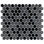 Citi Hex Black 10-1/4" x 11-7/8" Porcelain Mosaic Tile