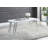 White & Chrome Finish Coffee Table