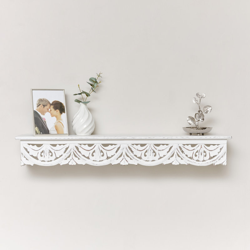 Faolan Wood Floating Shelf, 11.5cm H x 81cm W x 15.5cm D