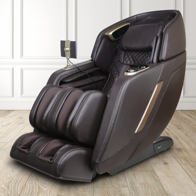 Fauteuil de massage Ultima 4D, Similicuir brun, Brun