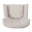 Fauteuil à oreilles en polyester capitonné Buchholz-583421050