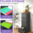 4 Drawer Vertical File Cabinet For Office/Home, Steel Framework, , Full Extension, Tilt, Black Modern Holder Office/Home Use, Build, Extension Drawers, Tilt Feature, Office Storage-120996768