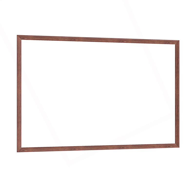 Modern Rectangle Bathroom Mirror, 40.05" x 60.05", Walnut