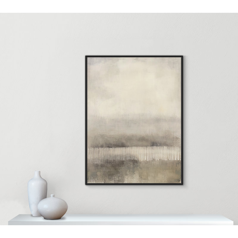 Équilibre équilibré «I» par Irena Orlov, Cadre flottant noir, H 49,5 po x l 37,5 po