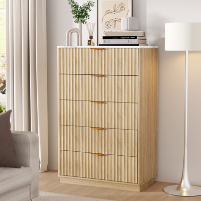 Commode 5 tiroirs, commode en bois