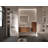 Striped Walnut Bathroom Floating Side Cabinet