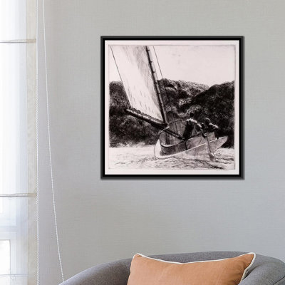 « the cat bateau, 1922 » par edward trémie, reproduction d’art sur toile
