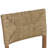 21" Wide Rustic Farmhouse Style Solid Wood Woven Back Ratten Dining Chair Set