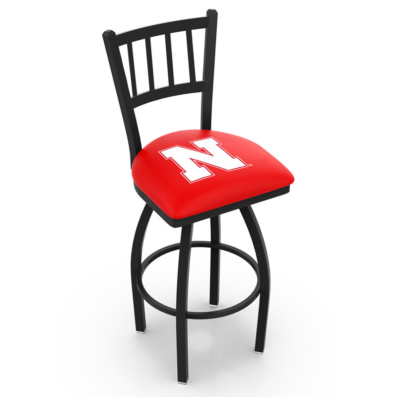 NCAA Swivel 25" Counter Stool, 30" Height, Nebraska