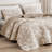 Wonderful Floral Quilt Set 3 Piece, Cotton Blend Bedding-100% Cotton Front-839710110-846220026