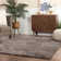 Hemsworth California Shag Solid Polyester Non-Slip Indoor Area Rug or Runner With Foam Backing
