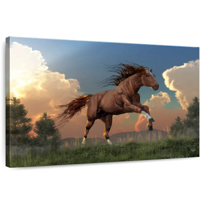 Horse Running Free