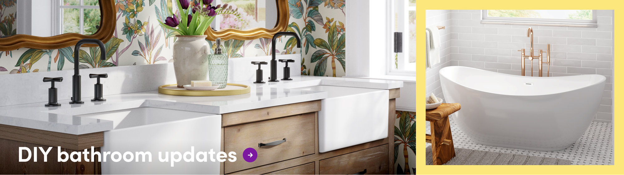 DIY bathroom updates.