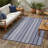 Knova Outdoor Rug Recycled Plastic Waterproof Patio - Navy-538961871