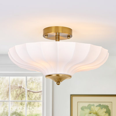 Plafonnier semi-encastré 3 lumières Modern