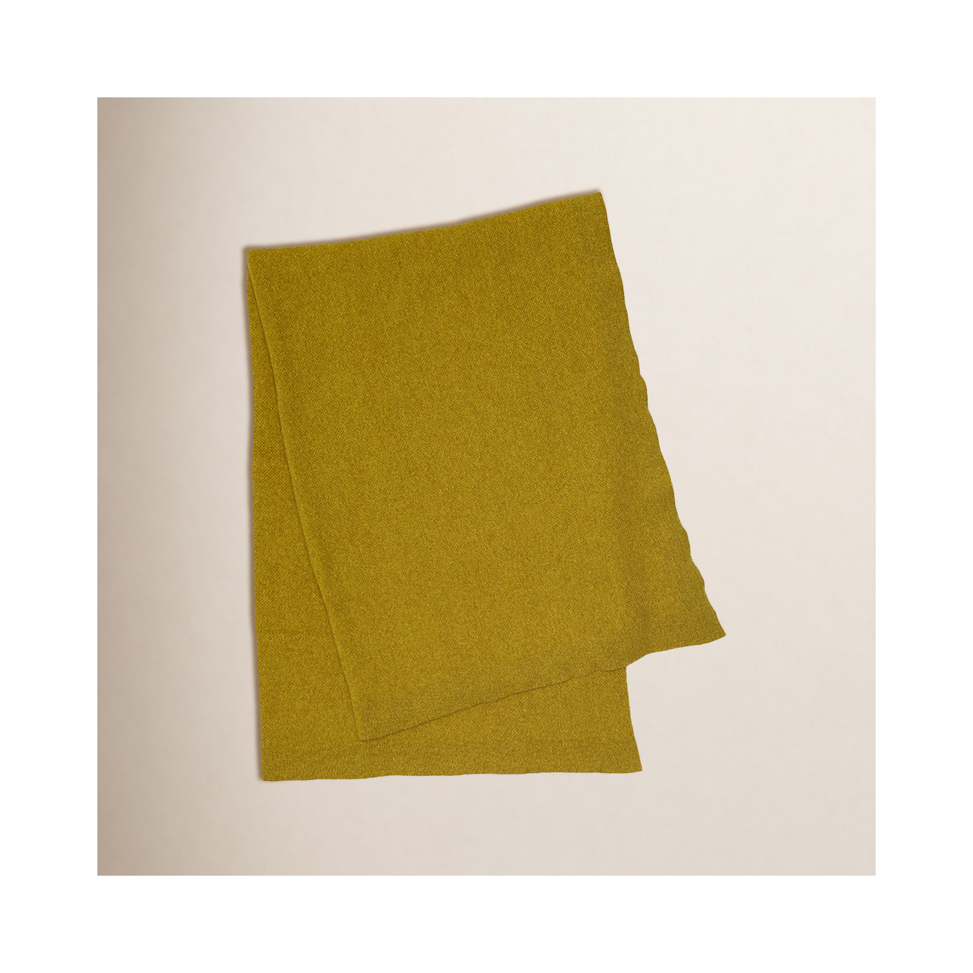 Simple Throw Blanket, 95" L x 65" W, Mustard