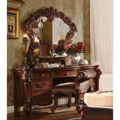 Ensemble coiffeuse et tabouret Carlene