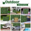 Hillsg 100cm H x 300cm W Green Plastic Fence Panels Included