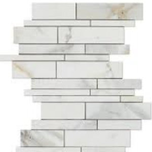 Calacatta Marble Random Mosaic Wall & Floor Tile