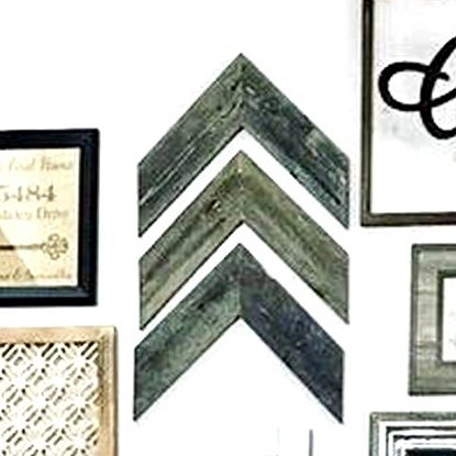 Handmade Rustic Abstract Wall Decor on Solid Wood