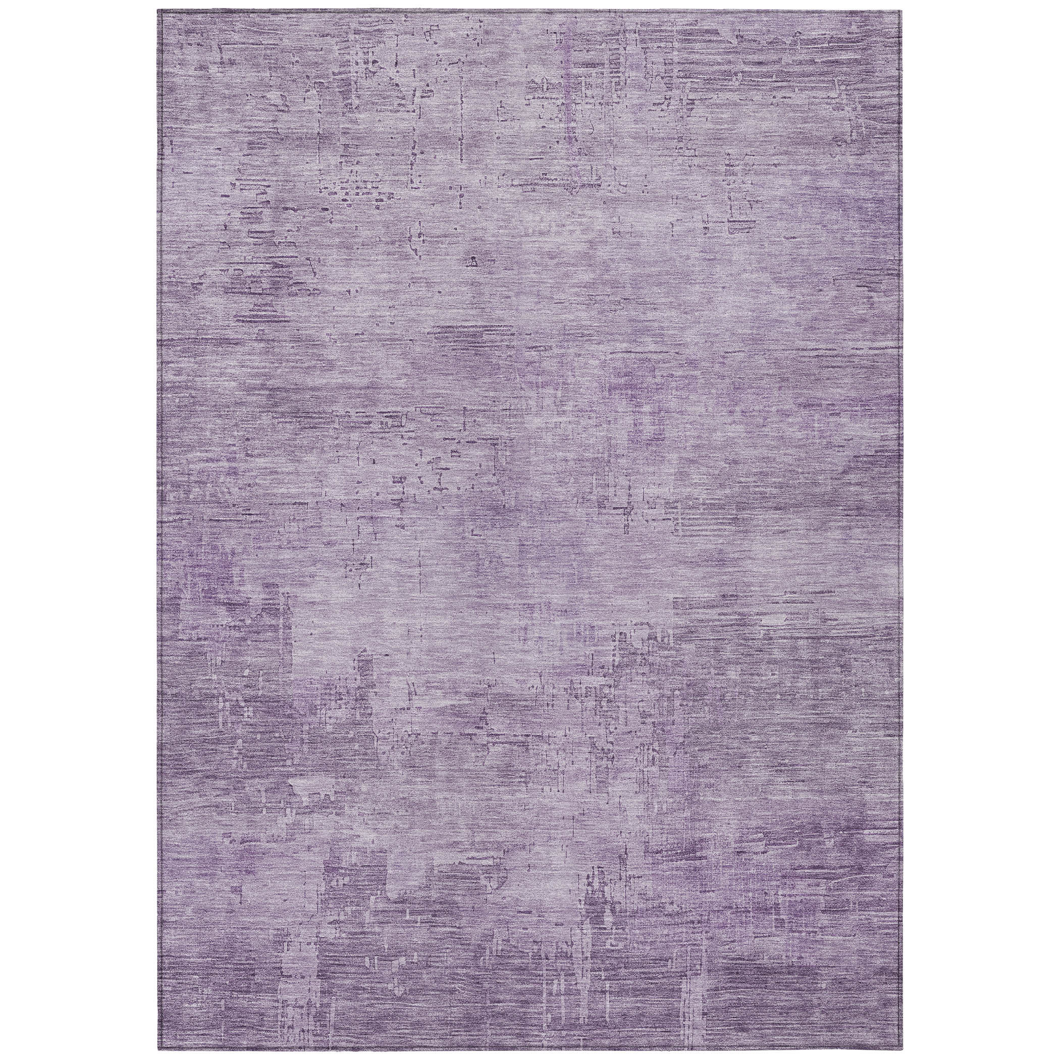 Orren Ellis 8' X 10' Lavender And Plum Abstract Washable Indoor Outdoor ...