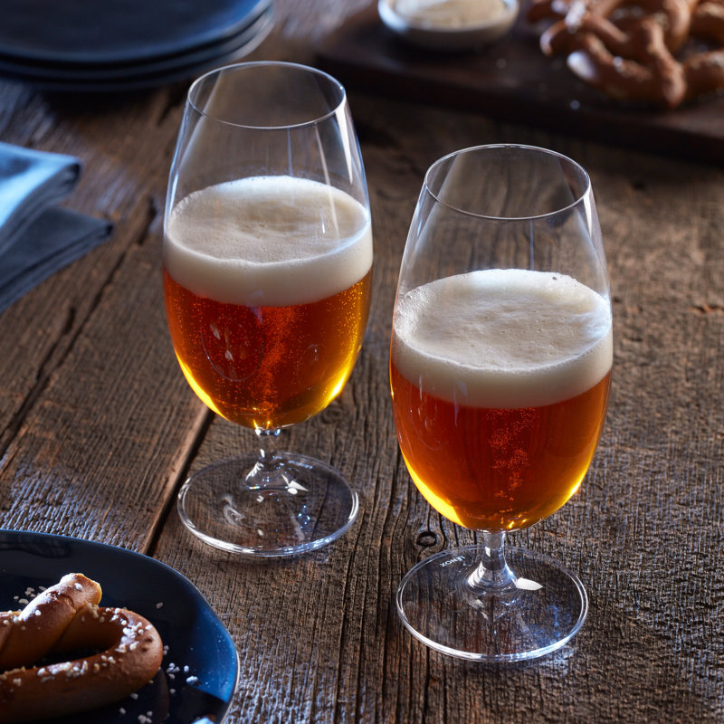Tuscany Clear Glass 4-Piece Beer Glass Set