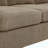 Modern Modular Corduroy Sectional Sofa With Ottoman