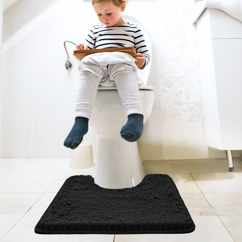 Porreca Bath Rug, Black