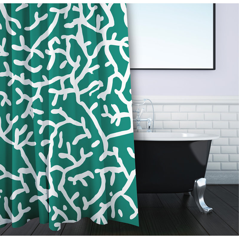 Rideau de douche Seaweed, Vert trèfle
