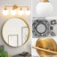 Luminaire de salle de bain à intensité variable avec abat-jour en verre opale lait 5,9 po Romale-336164282-344950977