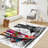 Floral Motif Non Woven Thin Type Printed Rug for Adding a Touch of Sophistication to Your Living Room or Bedroom Decor-126286018
