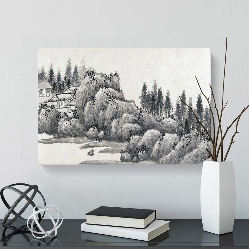 Landscape Vol.12 by Shen Zhou - Wrapped Canvas Art Print, 35cm H x 50cm W x 3cm D