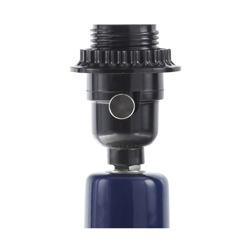Lampe de table d'appoint Terae, Bleu marine, Beige