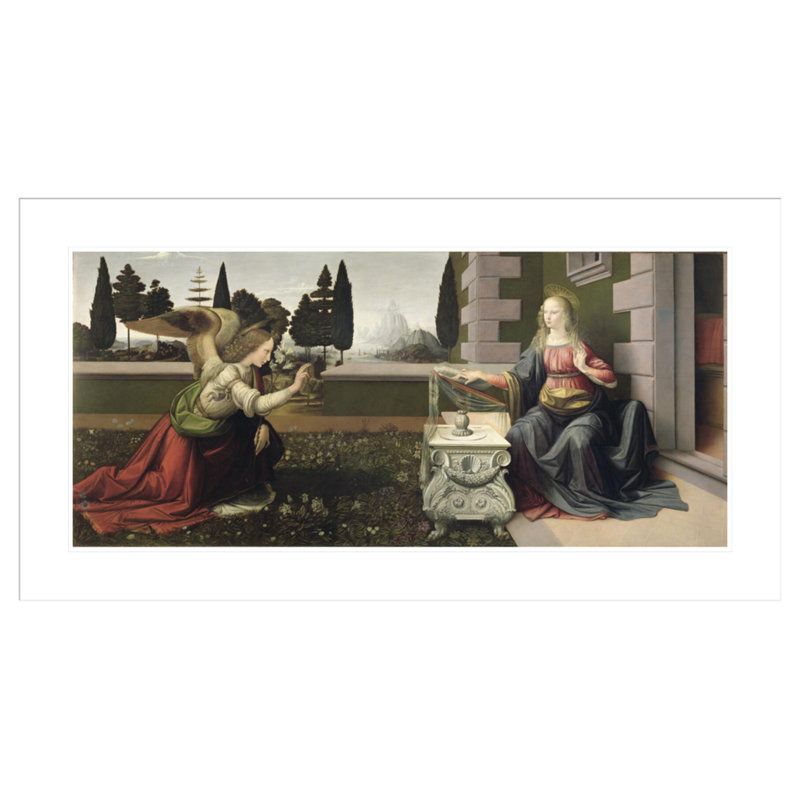 Annonci par Leonardo Da Vinci - Estampe numérique encadrée, H 22,87 po x l 41,5 po