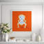 Palace Chair Orange Giclee Print by Dana Gibson