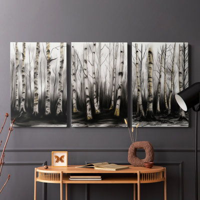 Lanscape Study Series II - Ensemble de toiles tendues avec châssis Premium - Prêt à être accroché