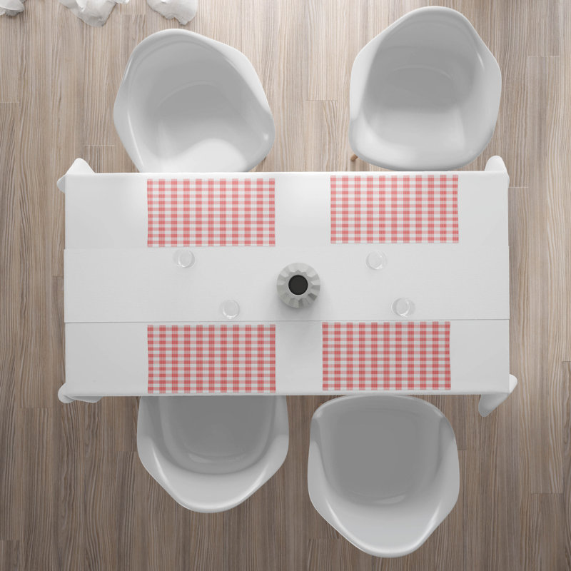 Polyester Gingham Rectangle Placemat