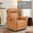 Tayani 31.5" Wide Modern Comfortable Microfiber Swivel And Rocker Manual Recliner-639135564