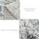 Modern Abstract Non Slip Washable Area Rug(Grey)