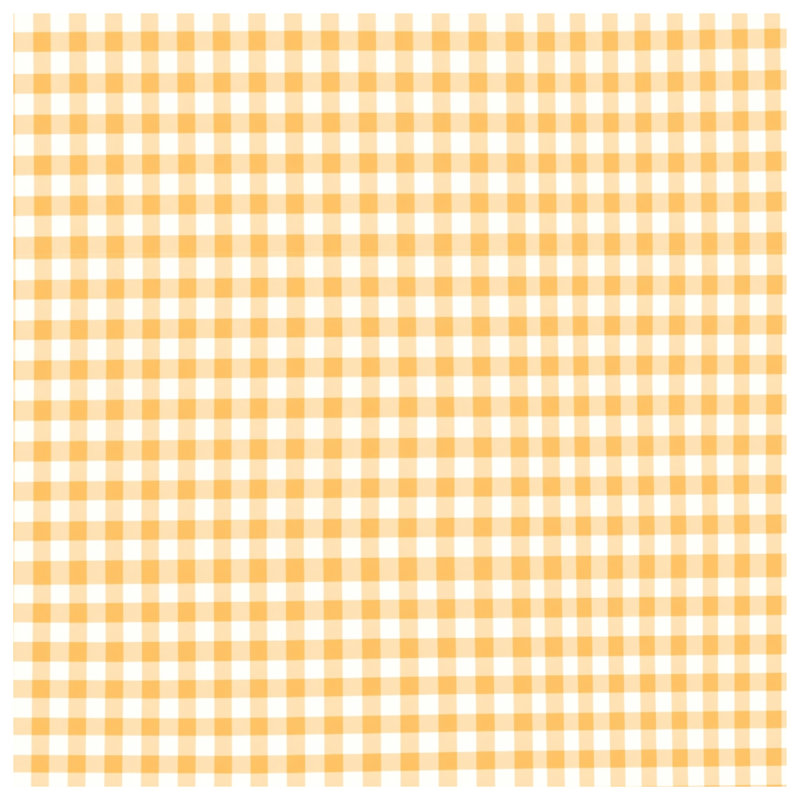 Orange White Gingham Quilted Bedspread All Sizes, Twin