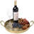 Duerr Decorative Metal Round Ottoman Tray