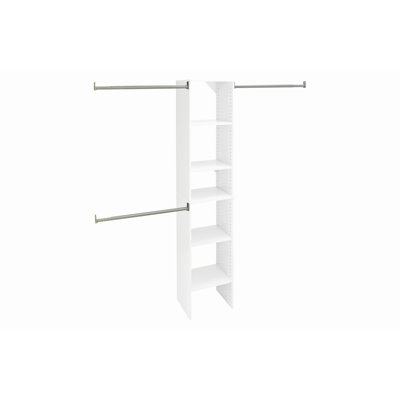 SuiteSymphony 64.97" to 112.97" Closet System Starter Kit